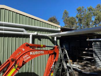  Kubota digger for stormwater drain installation